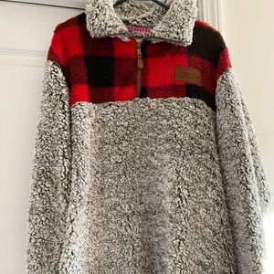 Buffalo plaid fleece shirt